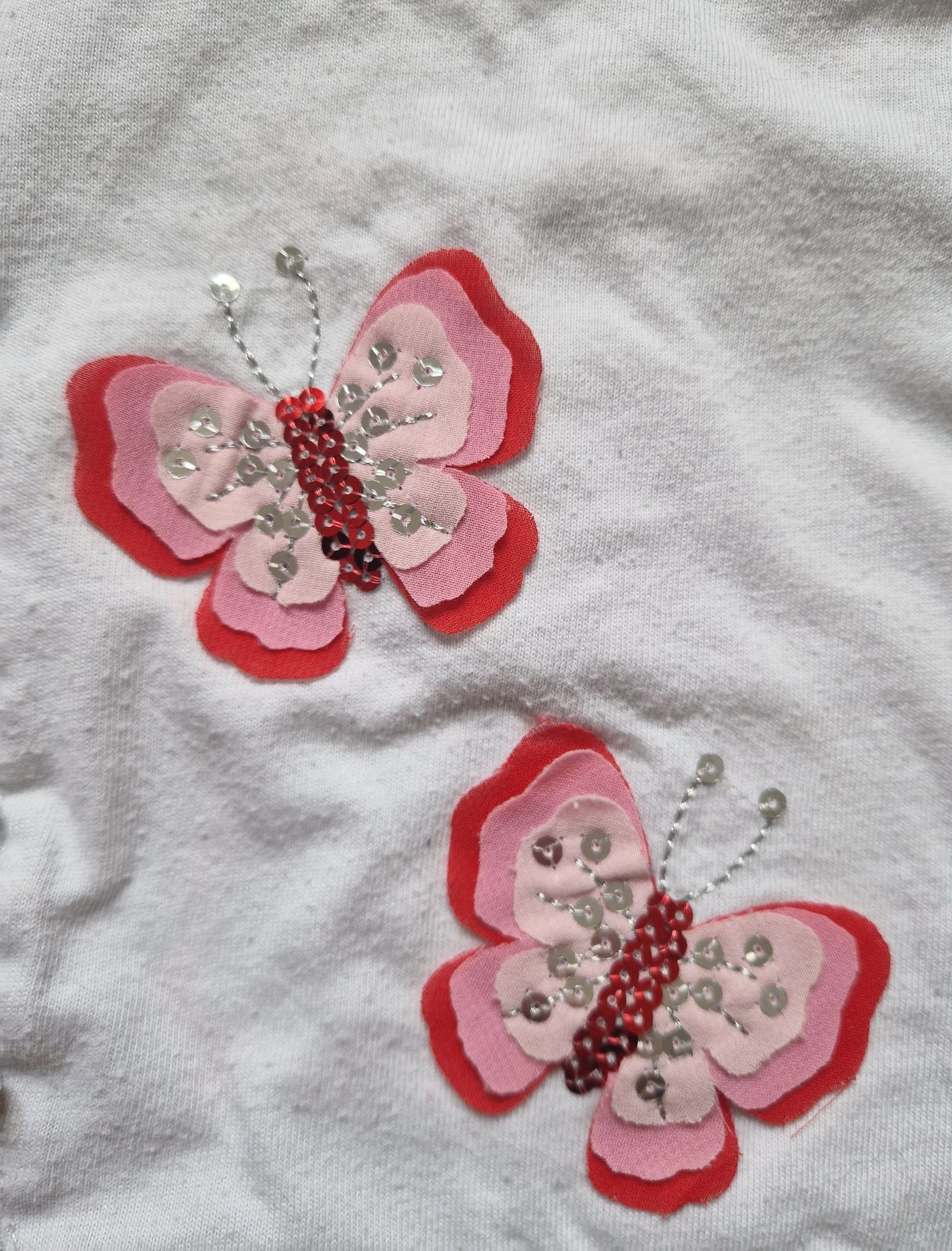 🦋 Lote de 2 vestidos de manga corta – bebé niña – 12 meses – estado correcto – photo 8